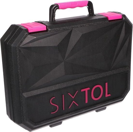 Set di attrezzi per uso domestico - 88 pezzi - rosa - in valigetta