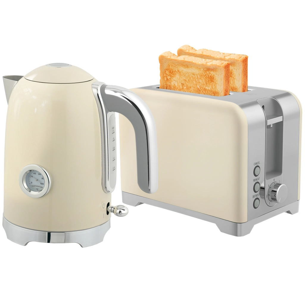 Set Bollitore e Tostapane ¨C Minimal ¨C 2200W, 7 livelli, crema