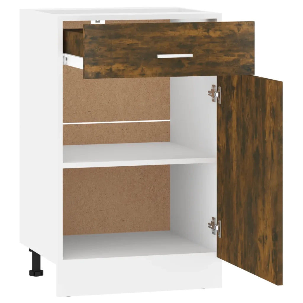 Mobile con Cassetto “Lyon” Rovere Fumo 50x46x81,5 cm 815573