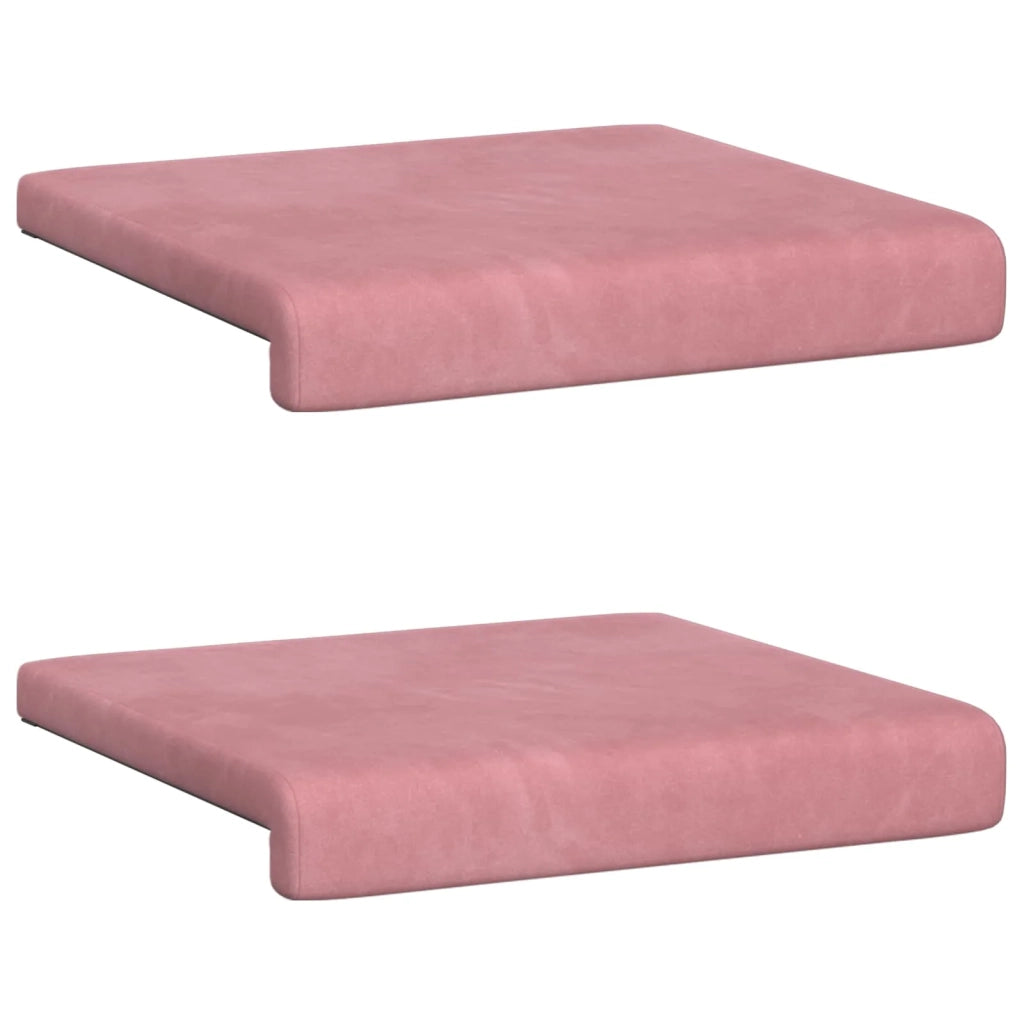 Cuscino per panchina 2 pcs Velluto Rosa Profondità 35 cm 42043025