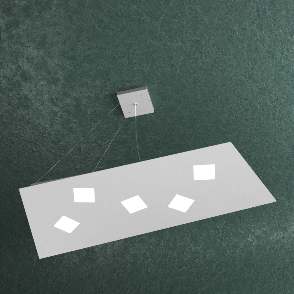 NOTE SOSPENSIONE 5+2 LUCI BIEMISSIONE LUCI GRIGIO 1140-S5+2-GR