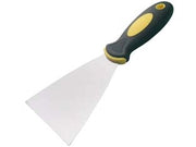 SPATOLE CON MANICO BI-MATERIAL INOX- - mm.100 - 12 pezzi ALTE