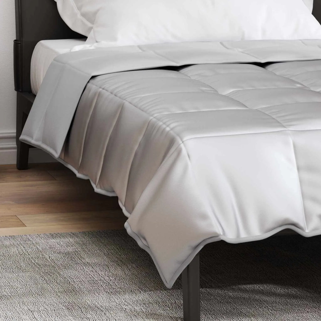 Piumone | Duvet Completo Annuale Argento 155 x 220 cm Satin e Micropile