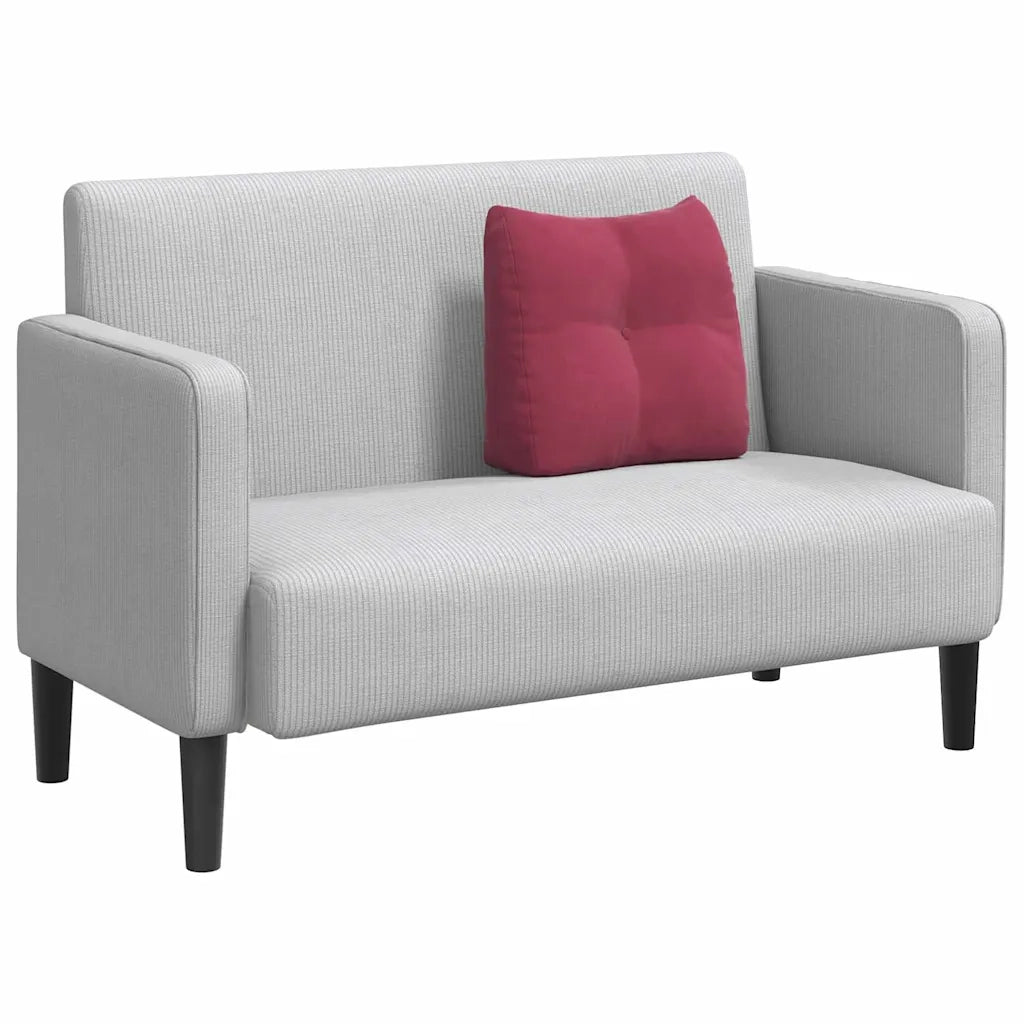 Cuscino per Schiena | Cuscino dorsale Rosso Vino 45 x 24 x 50 cm Velluto