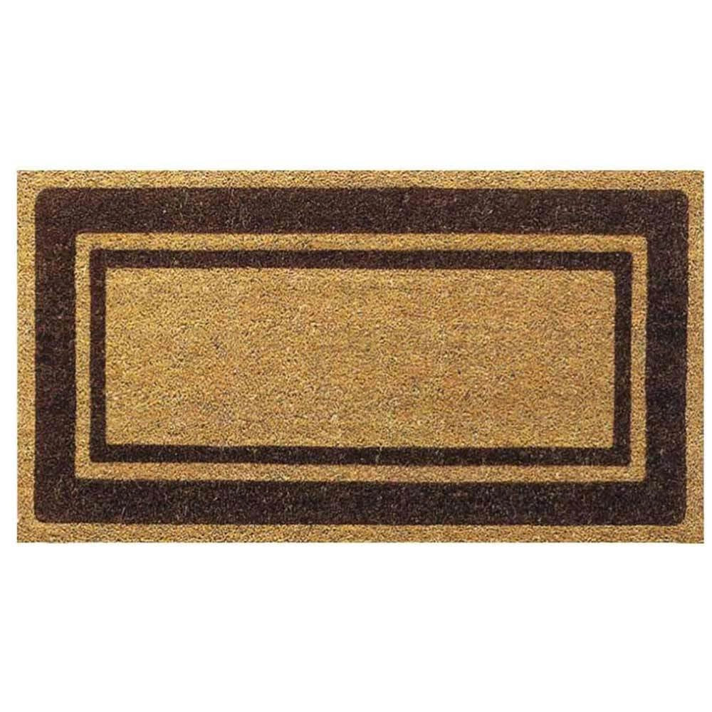Zerbino classico rettangolare in fibra di cocco naturale cm 60 x 120 per casa