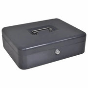 Scatola per Contanti Grigio scuro 30 x 24 x 9 cm Acciaio 42011322