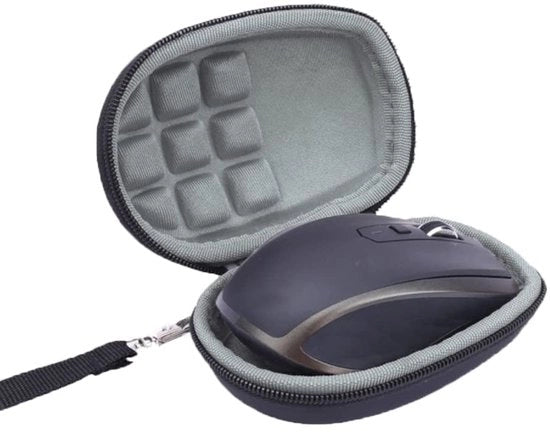 Contenitore portatile impermeabile - Zaino di stoccaggio antiurto - Supporto per mouse - Schiuma morbida - Adatto per Logitech MX Anywhere 2S - Design lussuoso