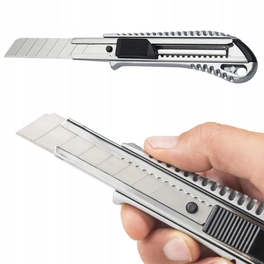 Set di Coltelli per Carta da Parati – Lama in Acciaio Inossidabile 18 mm | Ergonomico, Durevole, Multiuso
