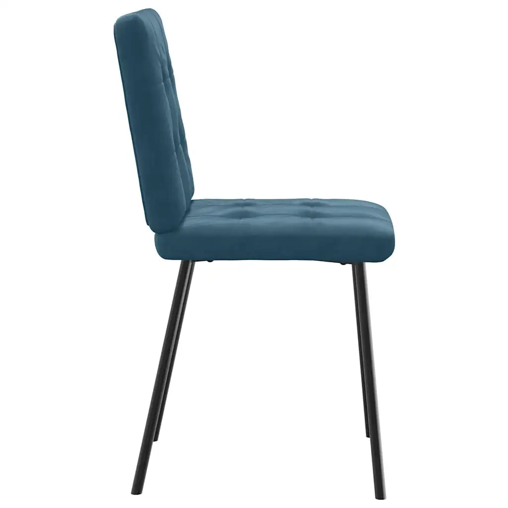 Sedie da Pranzo 2 pz Blu in Velluto 4101067