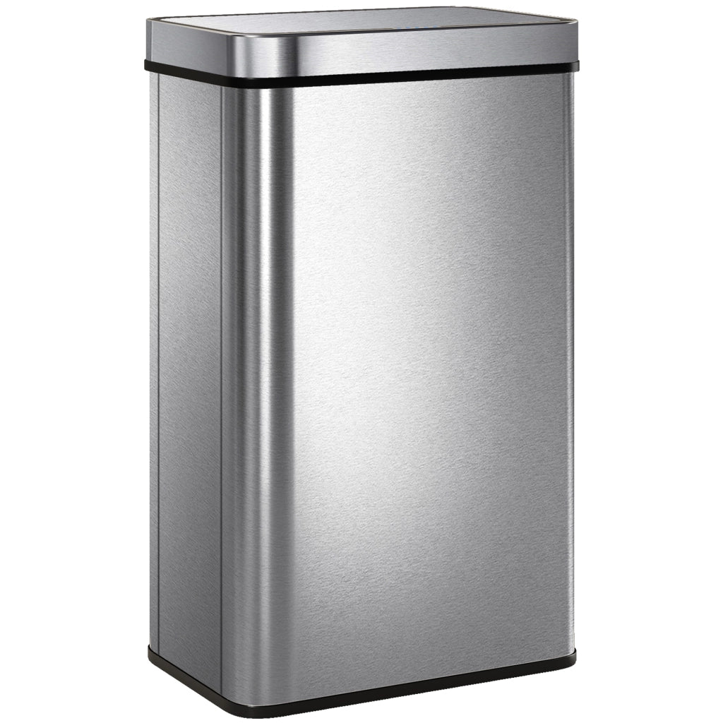 Cestino sensore 60 litri ¨C Minimal ¨C acciaio inox, argento