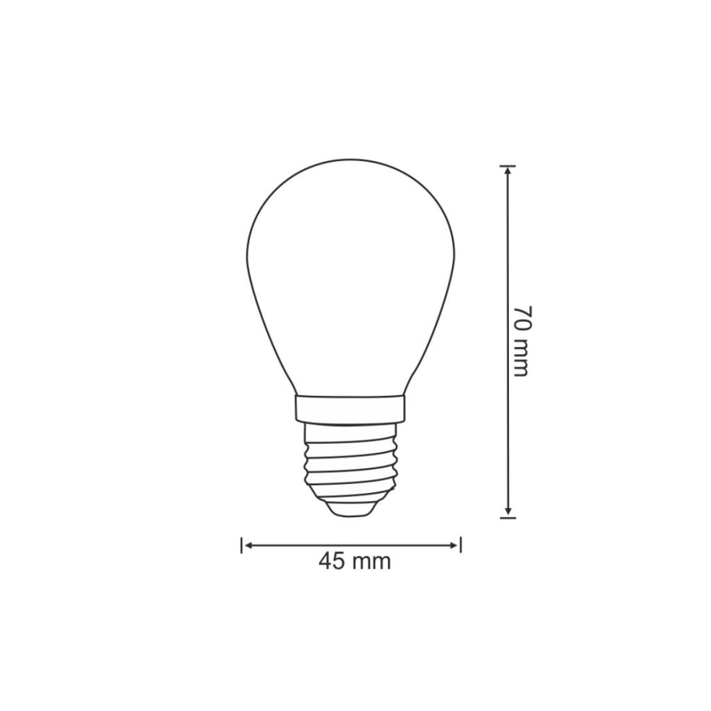 Polux PARTY 2 lampadine LED 36V E27 G45 3000K bianche