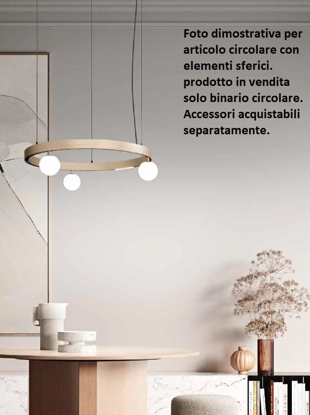 BINARIO CIRCOLARE R80 A SUPERFICIE ORO