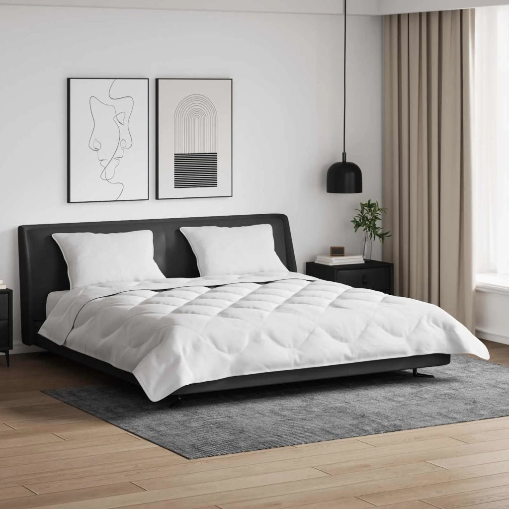 Duvet Estivo con cuscino 3 pcs Bianco Microfibra 3377312