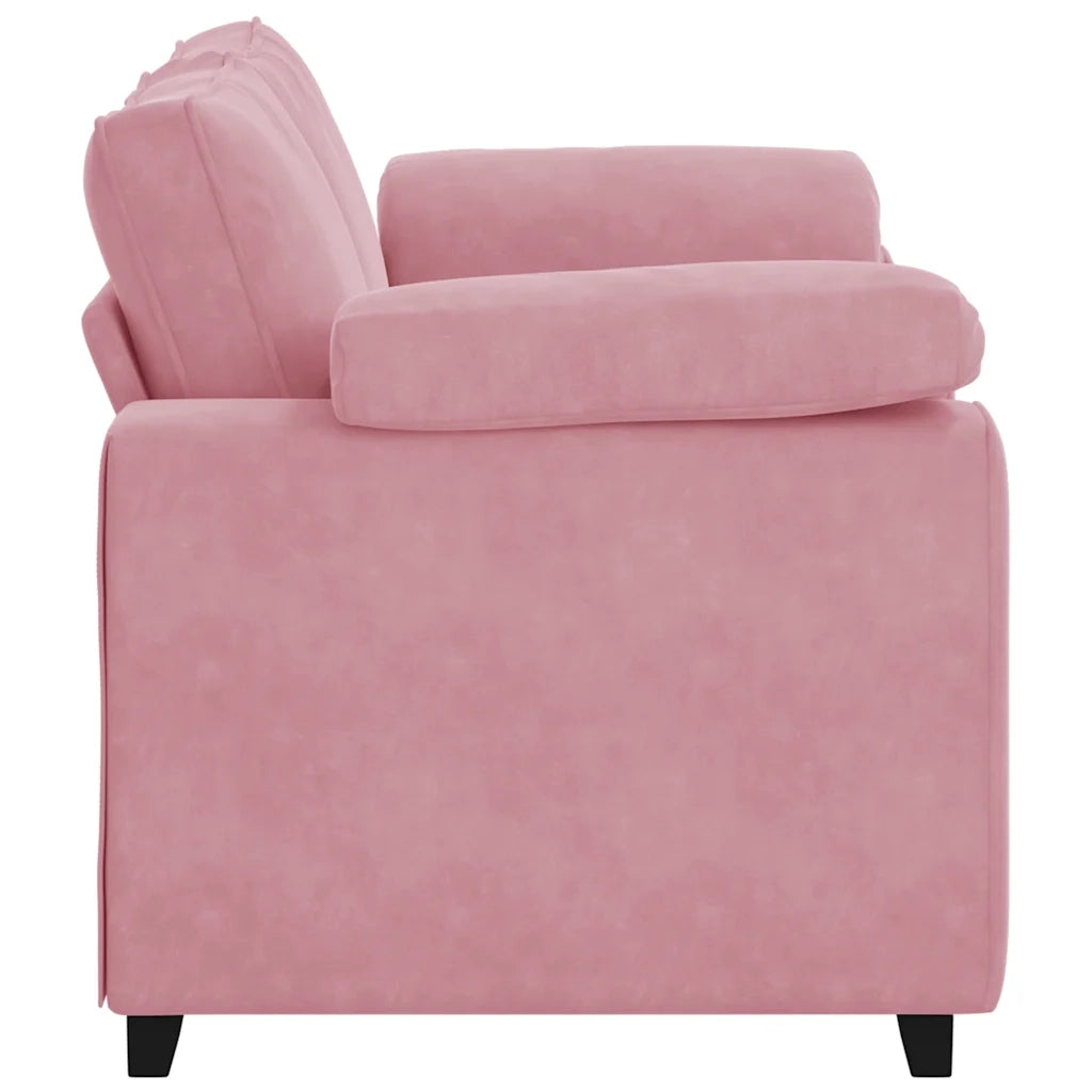 Divano Divanetto Rosa 160x77x82 cm in Velluto 4105260