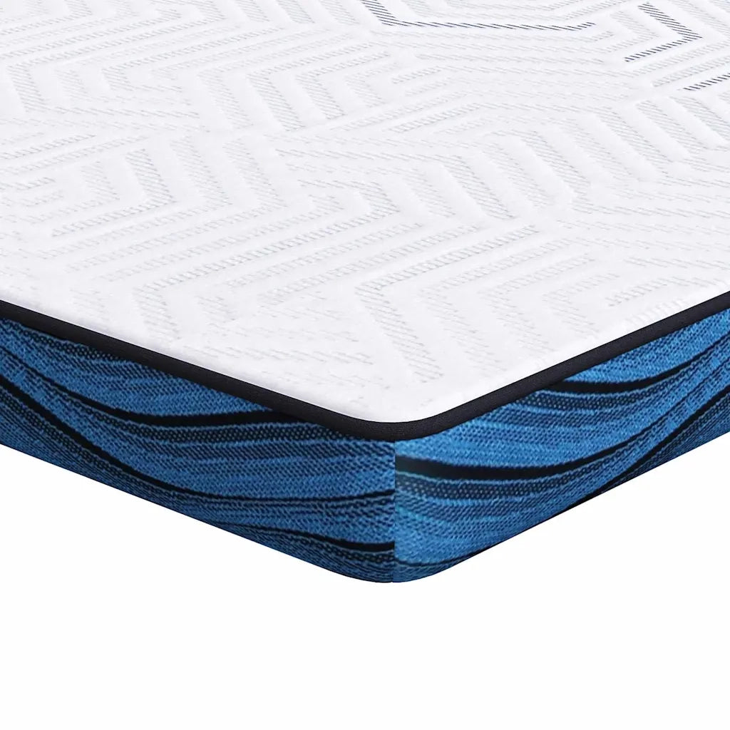Topper per materasso Bianco 120 x 200 cm Tessuto Jacquard 4106269