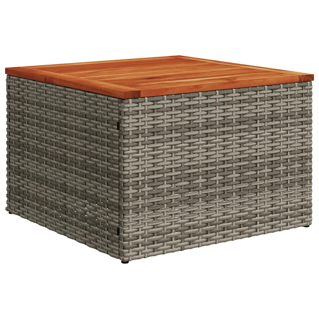 Set Divani da Giardino 5 pz con Cuscini Grigio in Polyrattan