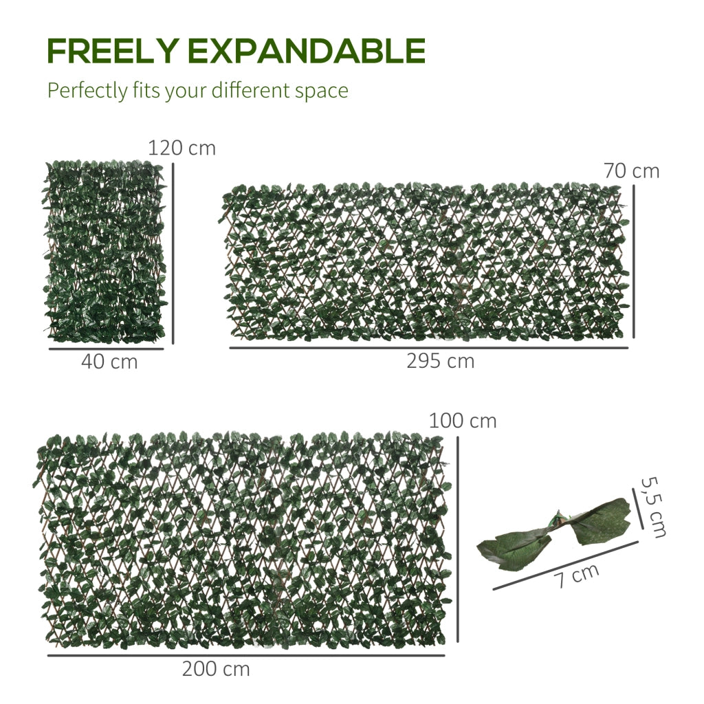 Pannello Frangivista Verde Artificiale ¨C Minimal ¨C 295x70 cm