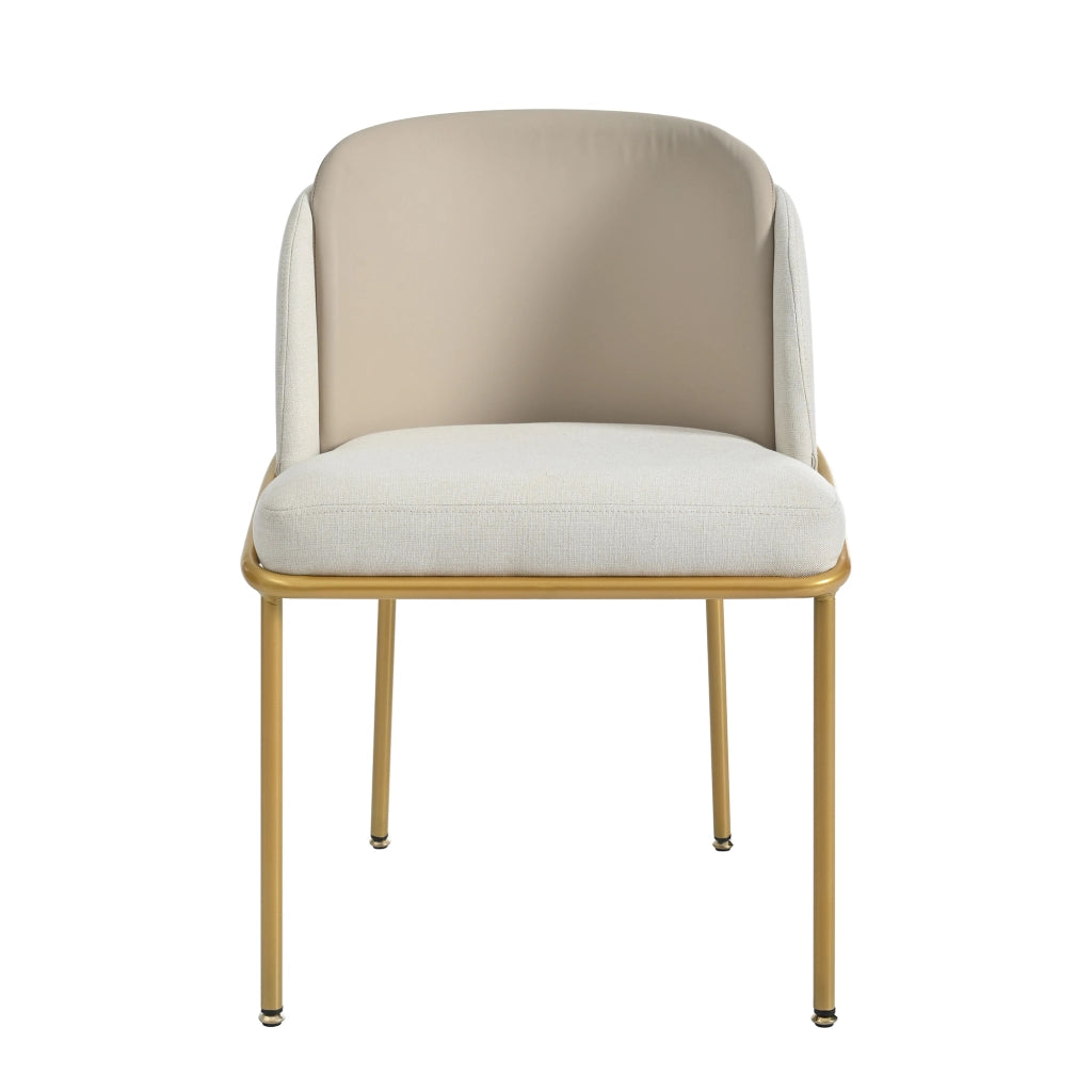 Sedie da Pranzo Moderne con Gambe Inclinate ¨C MINIMAL ¨C Beige, Set 2 Pezzi