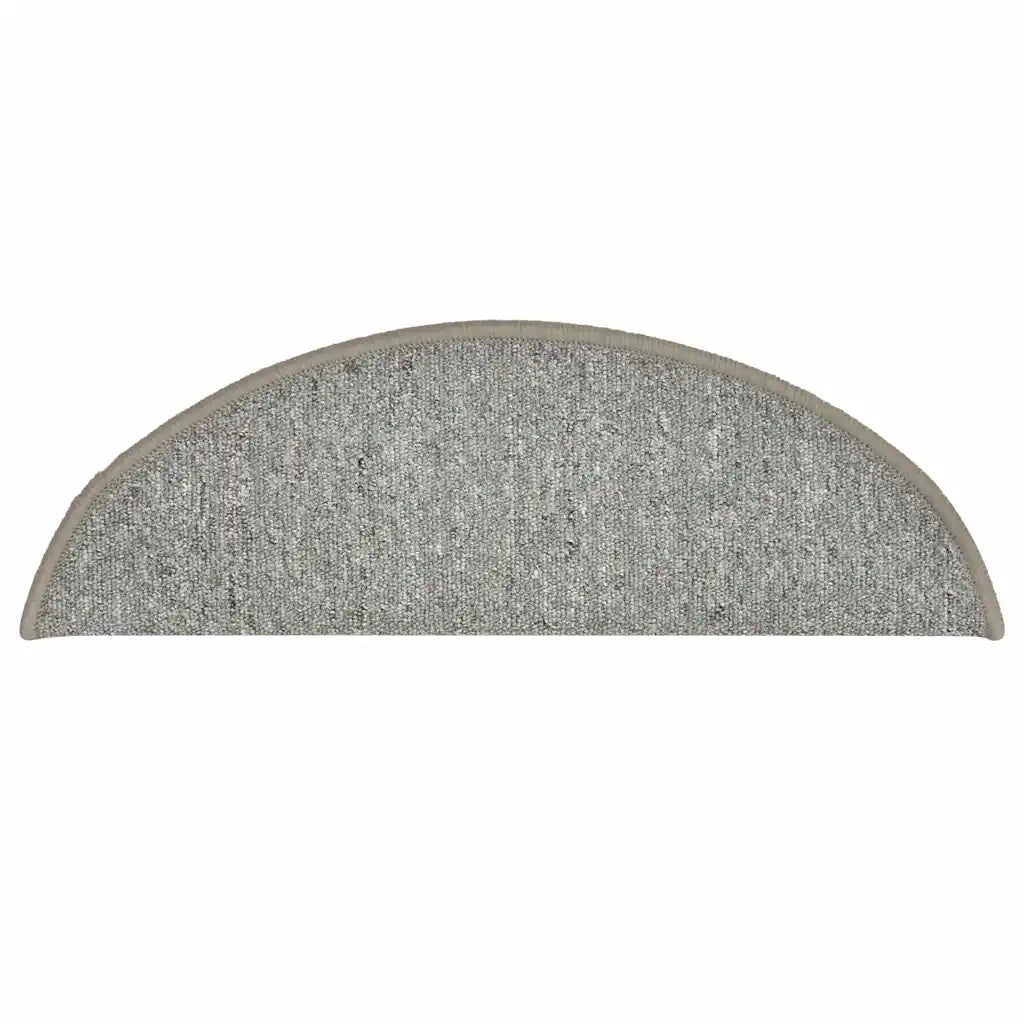 Tappetini per scale 30 pz 56x17x3 cm Grigio chiaro Semicircolari 3365746