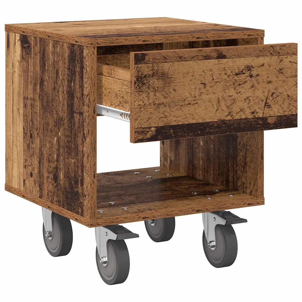 Comodino 2 pcs Legno vecchio 40,5 x 40 x 48 cm 891069
