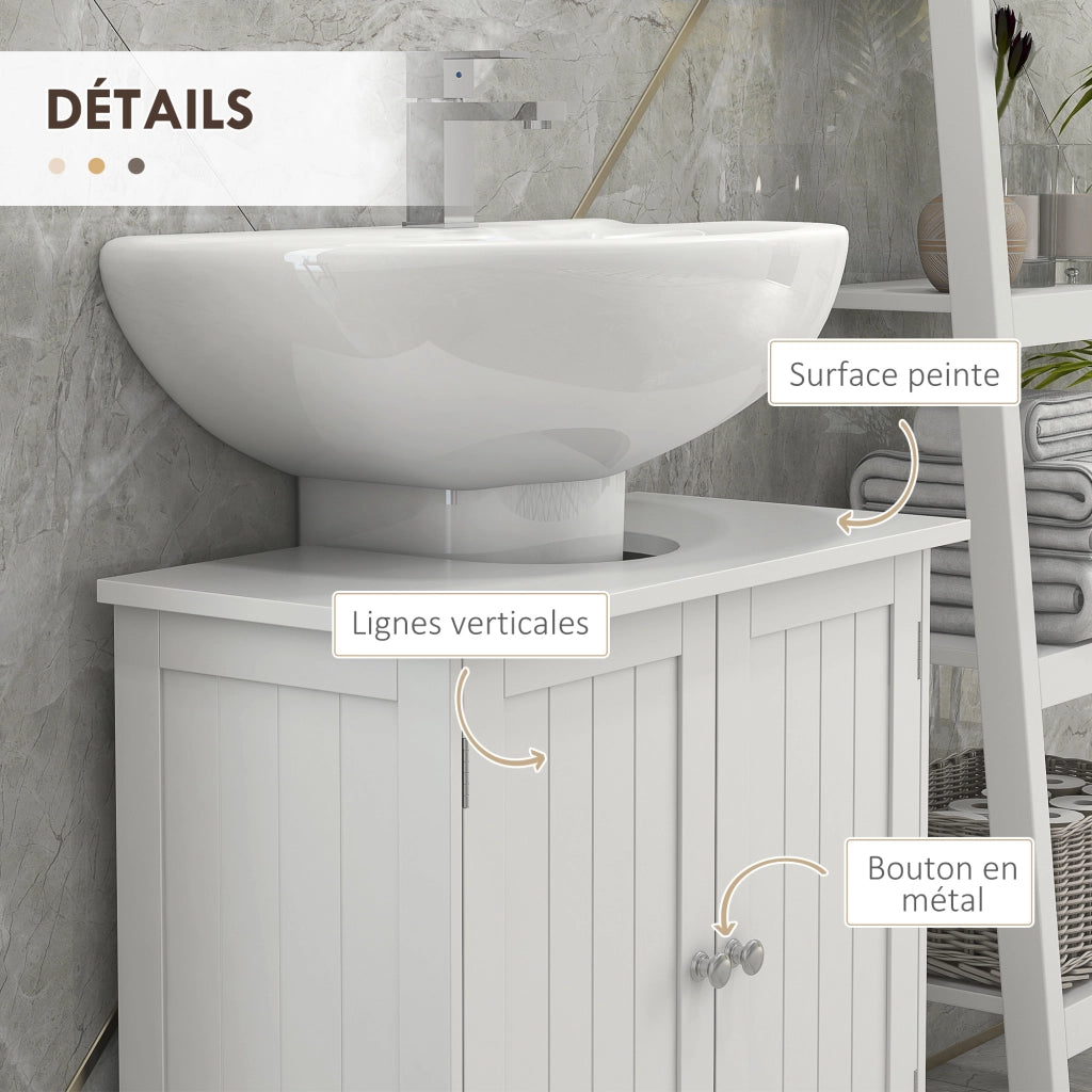 Mobile Sottolavabo Bagno ¨C zephmum ¨C Bianco 60x30x60