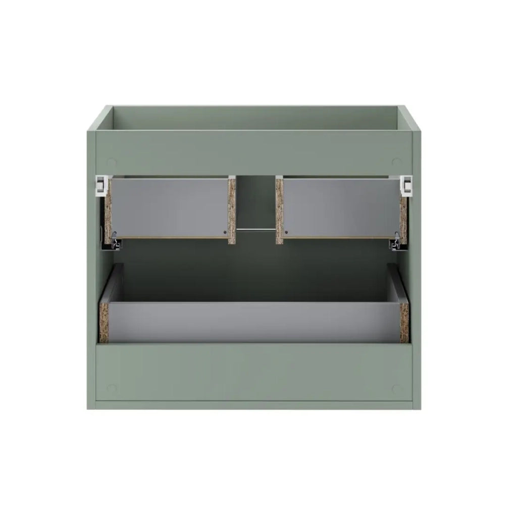 Mobile sottolavabo OSTER 60 cm verde salvia sospeso con 2 cassetti