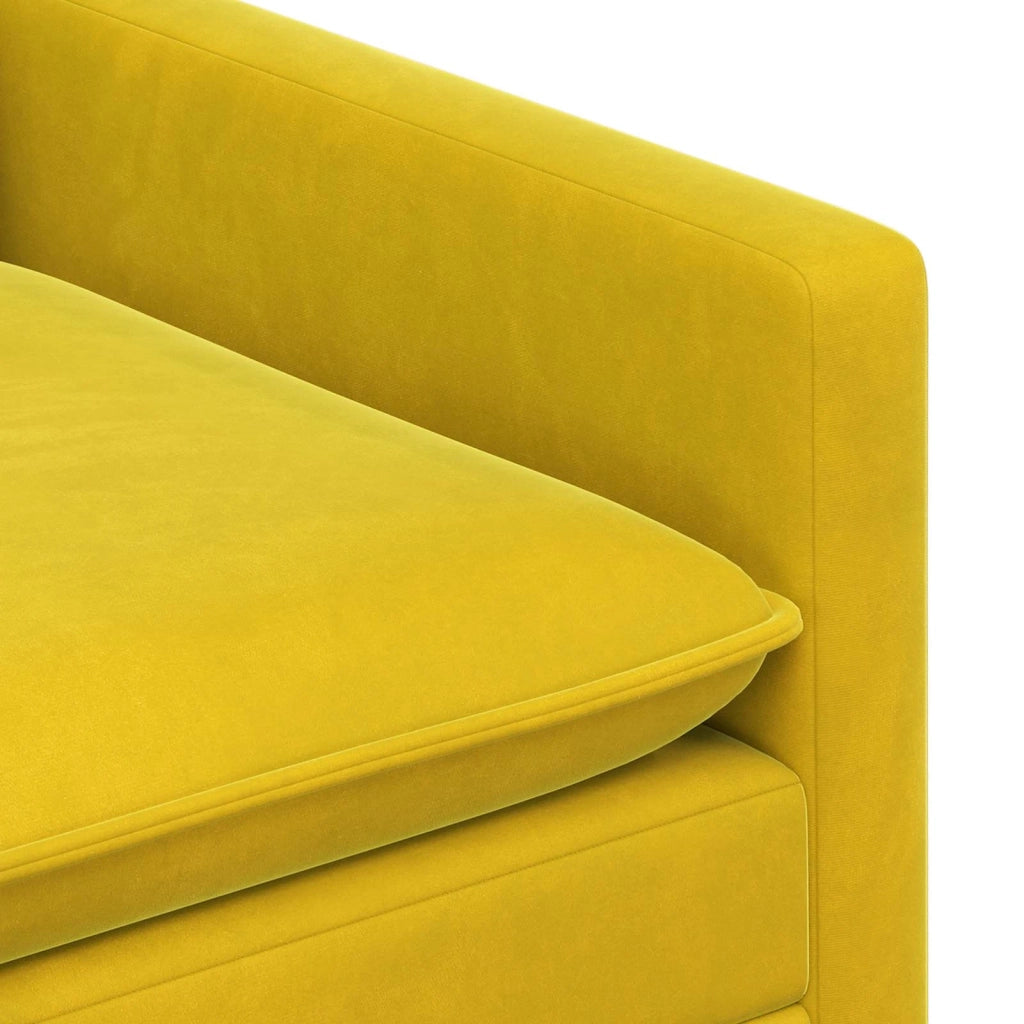 Set di divani 2 pcs Giallo Velluto 3417151