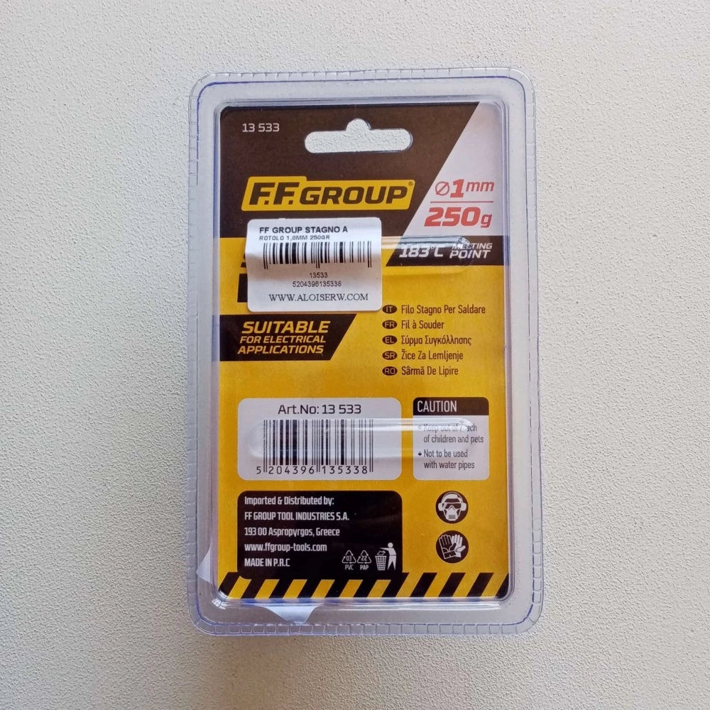 Ff group 1,0mm rocchetto da 250gr filo di stagno per saldare