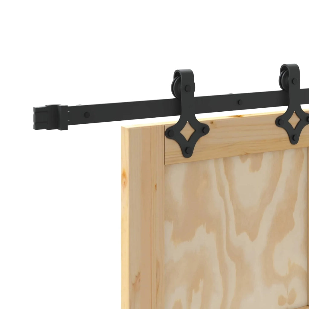 Porta scorrevole Naturale e Nero 86 x 211 cm 3445520