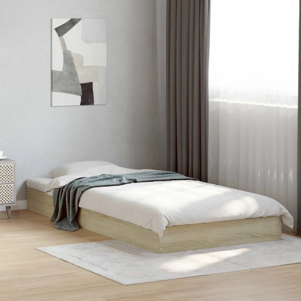 Struttura letto a pavimento-Giroletto Rovere Sonoma 80 x 200 cm 160661