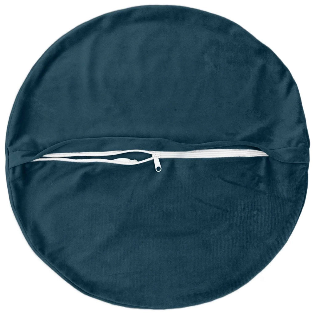 Federa 2 pcs HEERLEN Blu Ø 50 cm Velluto 922533