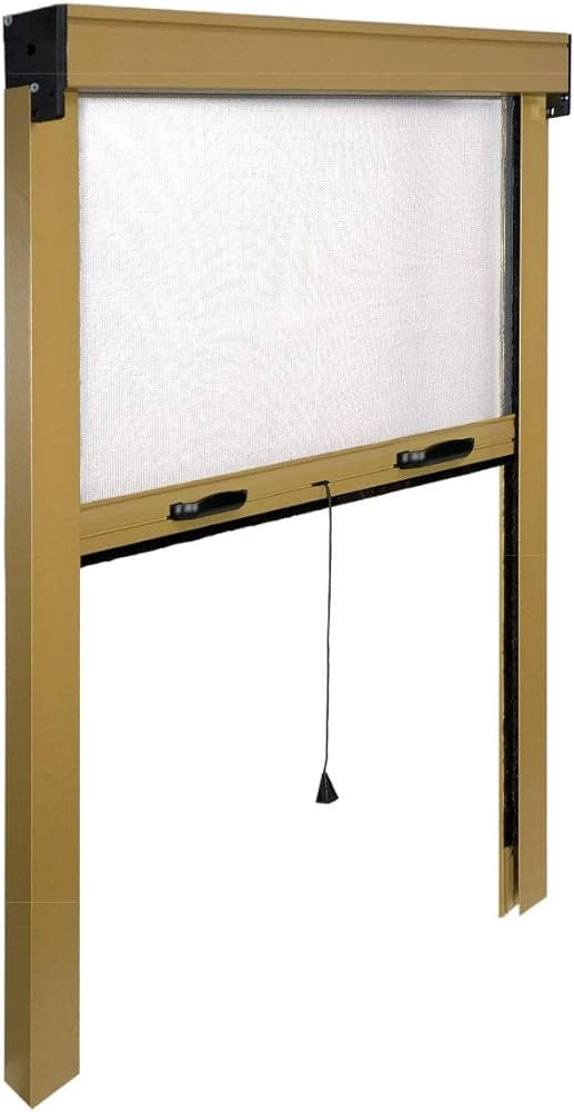 ZANZARIERA AVVOLGIBILE VERTICALE 80x160 cm - Marrone