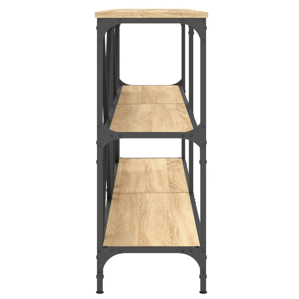 Tavolo Consolle | Tavolo d'Ingresso Rovere Sonoma 160x30x75 cm Multistrato e Ferro