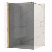 Parete Doccia Rea Flexi Grey / Brush Gold 100