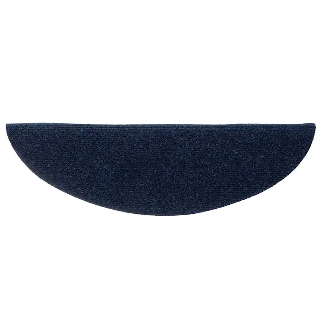 Tappetini per scale autoadesivi 30 pz 56x17x3 cm blu navy semicircolari 3365689