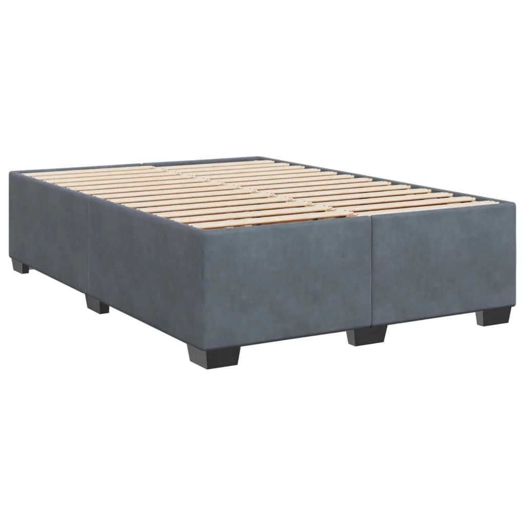 Letto box spring con materasso Grigio Scuro 160 x 200 cm 3450741