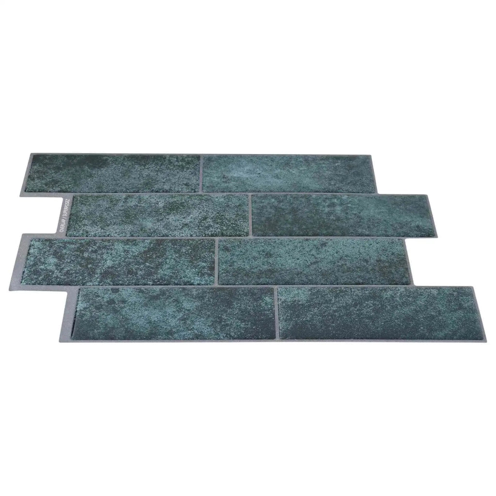 Piastrella subway 20 pcs Blu Verde 29 x 21 cm Poliuretano e PET 42046145