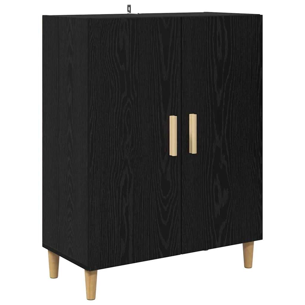 Credenza Rovere Nero 69,5 x 34 x 180 cm 3416199