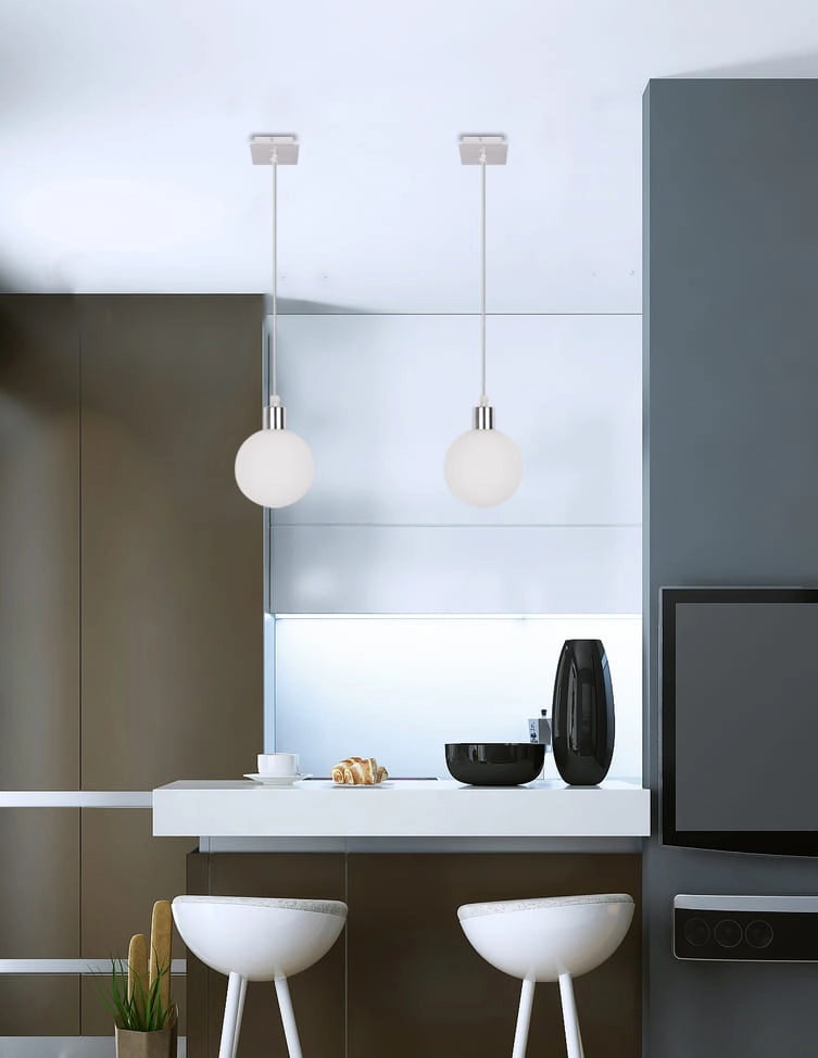 Lampada a sospensione Candellux Oden cromata G9 Ø12