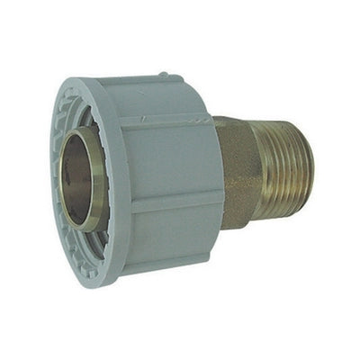 ADATTATORE MASCHIO IN OTTONE PLASSON PER TUBO POLIETILENE- 11/4 x 40- PLASS- pezzi 1