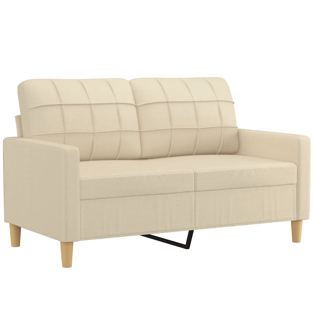 Divano a 2 Posti-Sofa 2 Posti Crema 120 cm in Tessuto 103627