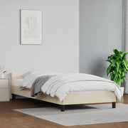 Giroletto con Testiera senza Materasso Crema 90x200 cm 347479