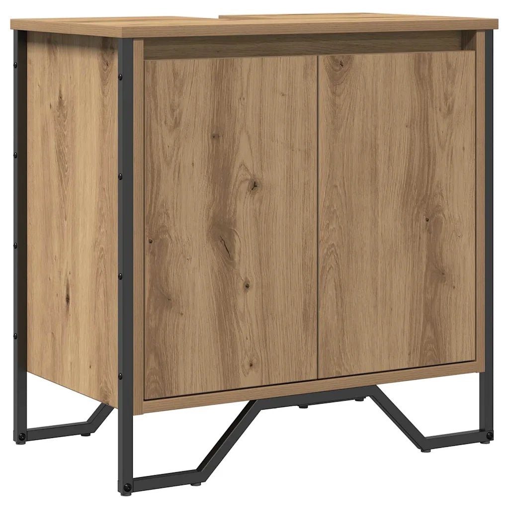 Armadio per Lavabo da Bagno Rovere artigianale 60 x 35 x 60 cm 869178