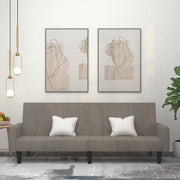 Divano Letto a 2 Posti-Sofa Letto 2 Posti-Daybed Grigio Chiaro in Velluto 730387