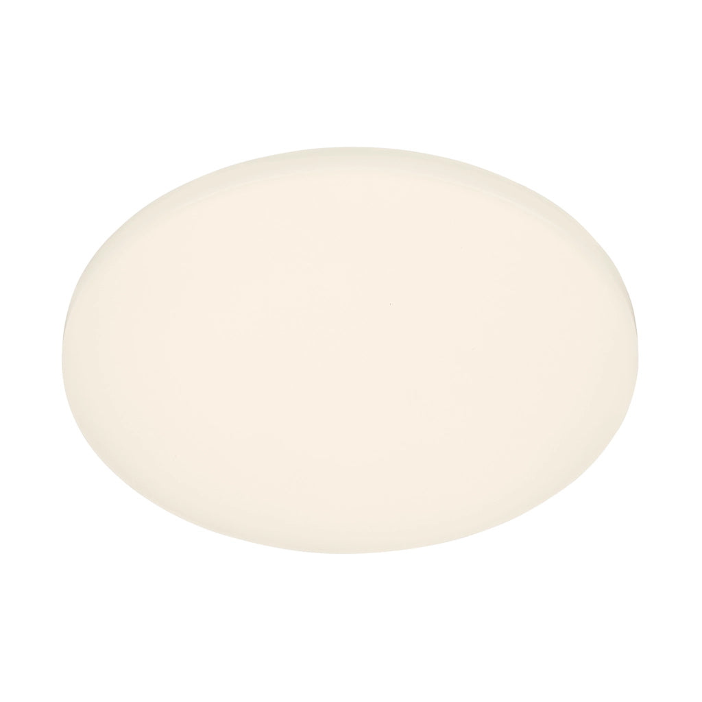 Plafoniera Moderna Case Plastica Bianco Opaco Led Integrato 24W 3000K