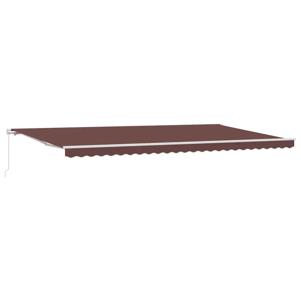 Tenda Retrattile Manuale 600x300 cm Marrone 3215627