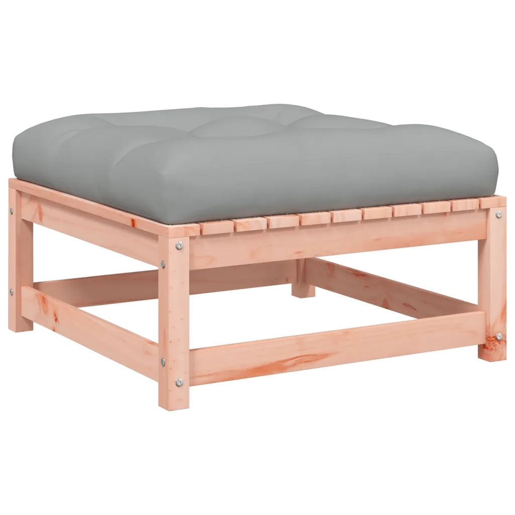 Divano da Giardino Senza Braccioli con Cuscini e Poggiapiedi-Sofa da Giardino-Divano da esterno 717739