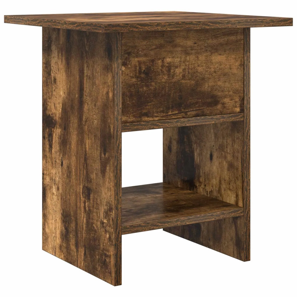 Set di 2 Comodini | Armadio da Notte | Mobiletto da notte Rovere fum¨¦ 41 x 40 x 45 cm Legno multistrato