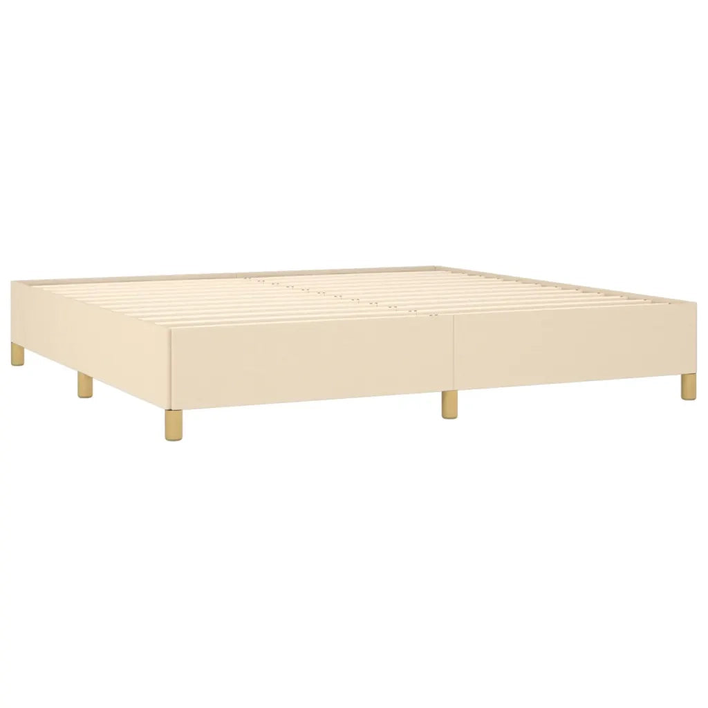 Giroletto senza Materasso Crema 200x200 cm in Tessuto 347194