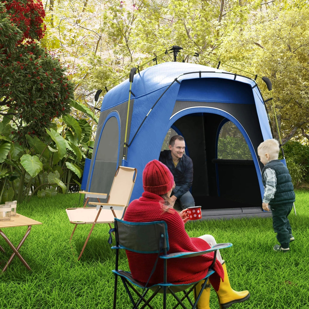 Tenda da Camping Pop Up a Cupola ¨C Minimal ¨C Grigio Blu